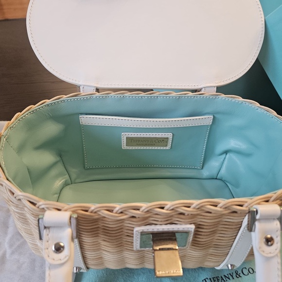 Tiffany & Co. Mini White and Tan Bags - Picture 4 of 8